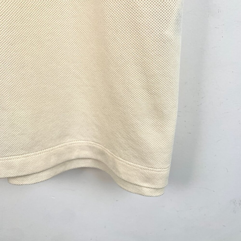 Gucci Mens Beige Polo Shirt With Embroidered Logo Short Sleeve S - Picture 4 of 7